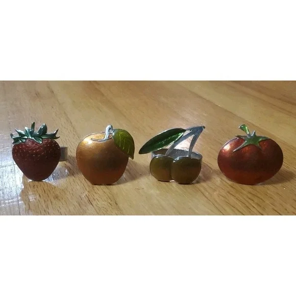 Maugenest Fruit Napking Rings Set Of 4‎