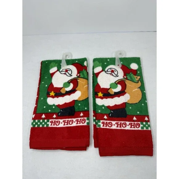 VTG Santa Claus Kitchen Tea Towel‎ Franco Cotton 10