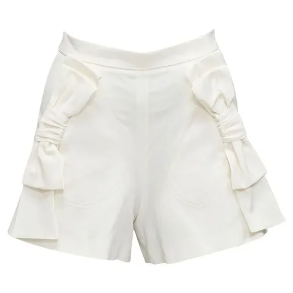 Red Valentino Ribbon Bow Wide Shorts