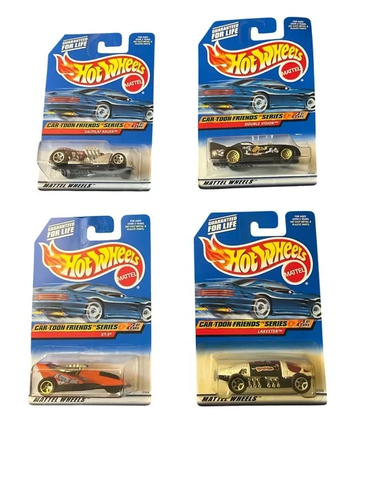 Mattel Hot Wheels Cartoon Series set of 4