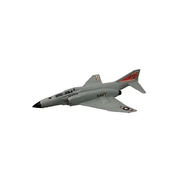 Vintage Dinky Toys Phantom II F-4K Navy Jet Diecast Model Made in England Grey