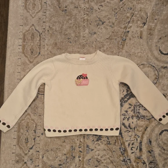 Gymboree Sweater with Cupcake Design