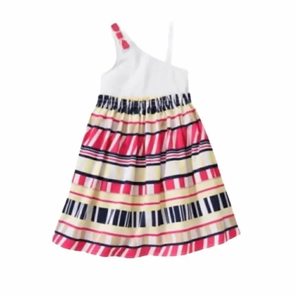 Gymboree Cape Cod Cutie Nautical Dress Navy Pink