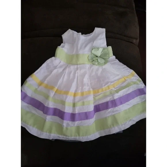 Gymboree first picnic layette line spring Easter dress size 6 12 months‎