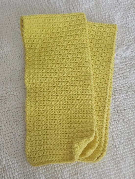Bright Yellow Knit Kids Leggings
