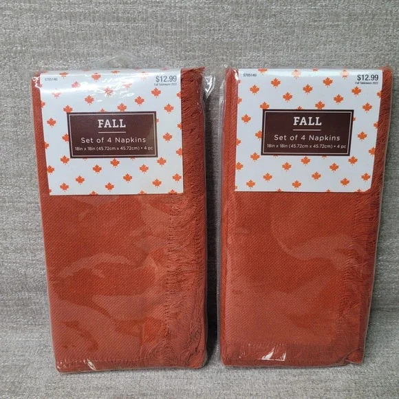 Hobby Lobby Cotton Napkins Set Of 8 - 18