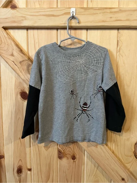 Gymboree Spider-Web Long Sleeve Shirt 100% Cotton