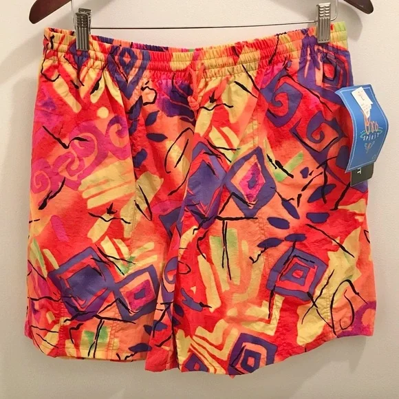 NWT Vintage Pro Spirit Shorts Large Water Repellant 90s neon retro