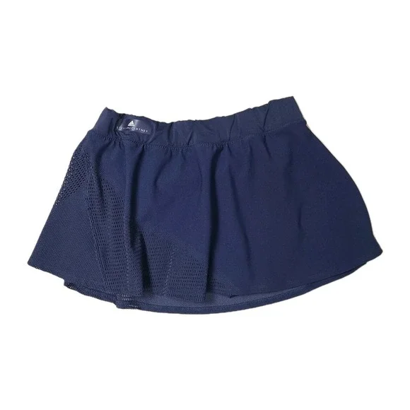 Adidas Stella McCartney Skort L Navy Blue Stretch Athletic‎ Tennis Activewear
