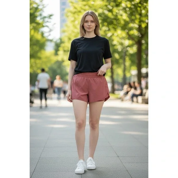 Women's‎ Athletic Shorts in Rust