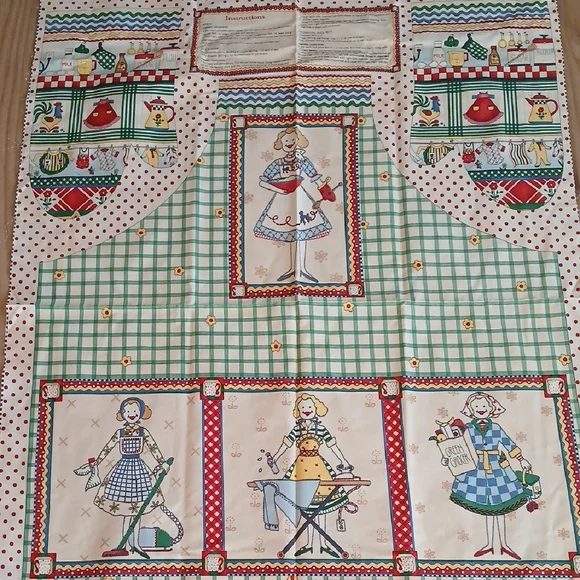 Debbie Mumm Fabric Apron/Oven Mitt/Pot Holder DIY 28
