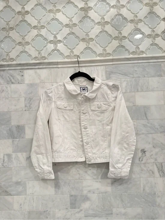 Gymboree white denim jean jacket