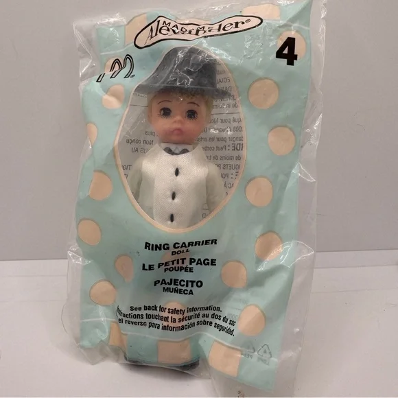 2003‎ McDonalds Happy Meal Toy Madame Alexander Wedding Ring Carrier Doll Boy