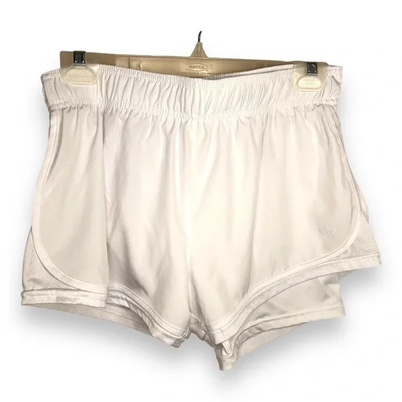 MEDIUM LEGEND WHITE ATHLETIC SHORTS PULL ON ACTIVEWEAR