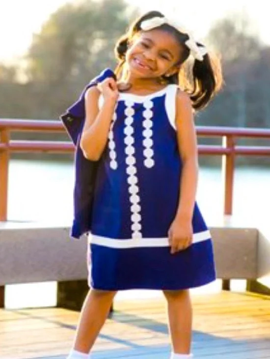GYMBOREE MOD ABOUT ORANGE NAVY STYLE PONTE JUMPER DRESS 6