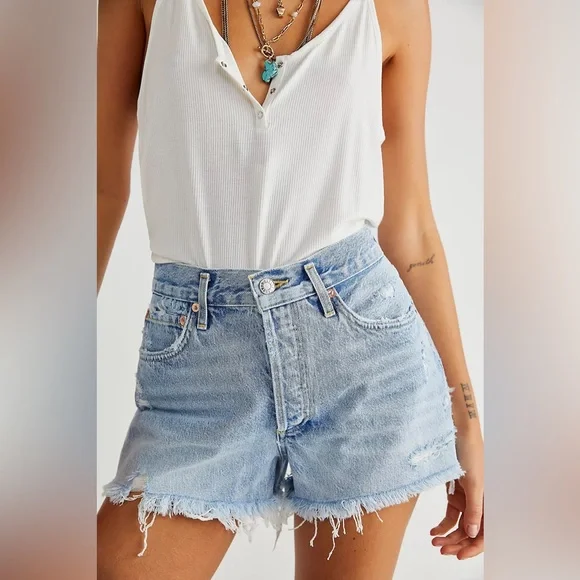 Free People AGOLDE Parker Shorts