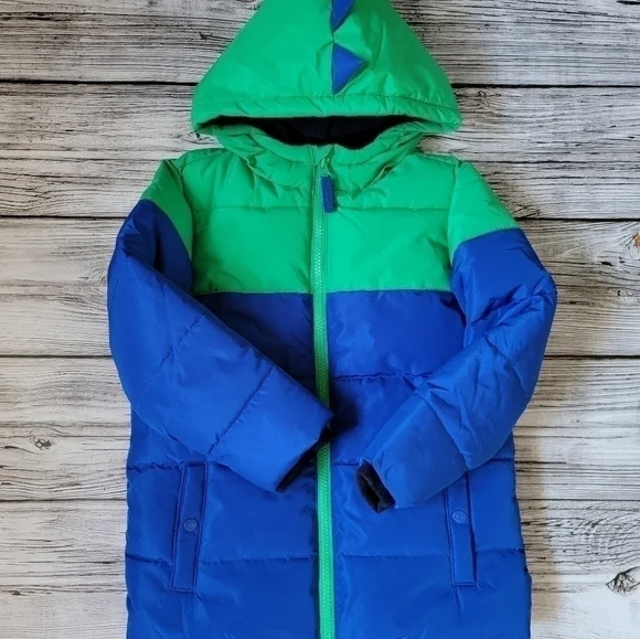 Dinosaur Fleece Lined Coat Size 6 NWOT Gymboree