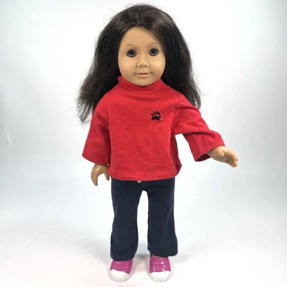 American Girl Ruthie Smithens Doll Blue Eyes Long Brown Hair 18