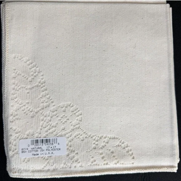 Vintage Quaker Lace 6 Napkins 17