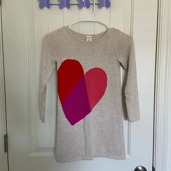 NWOT‎ | Gymboree girl’s heart sweater dress — size 7
