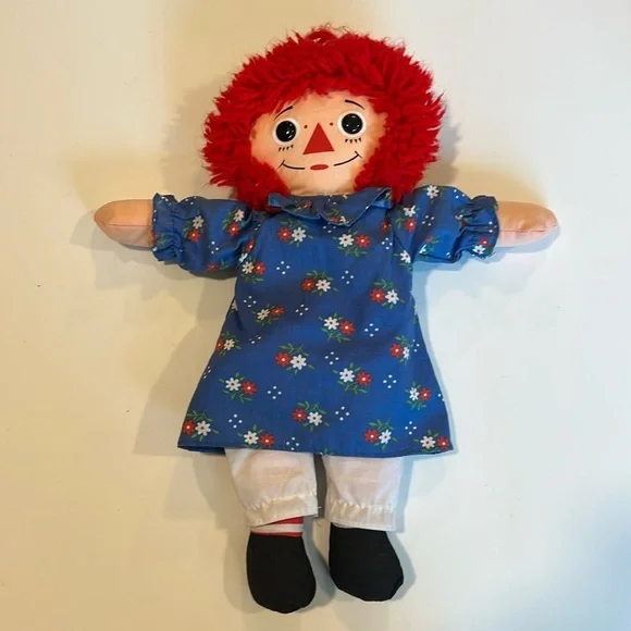 Playskool‎ - raggedy Ann, 12” blue dress, 80s