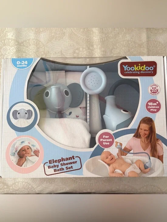 Baby Bath Time Set - Elephant and Stitch