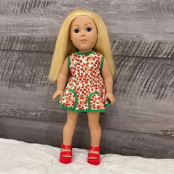 Madame Alexander Doll Company 18 in Blonde Hair Blue Eyes custom Made Dress 2009