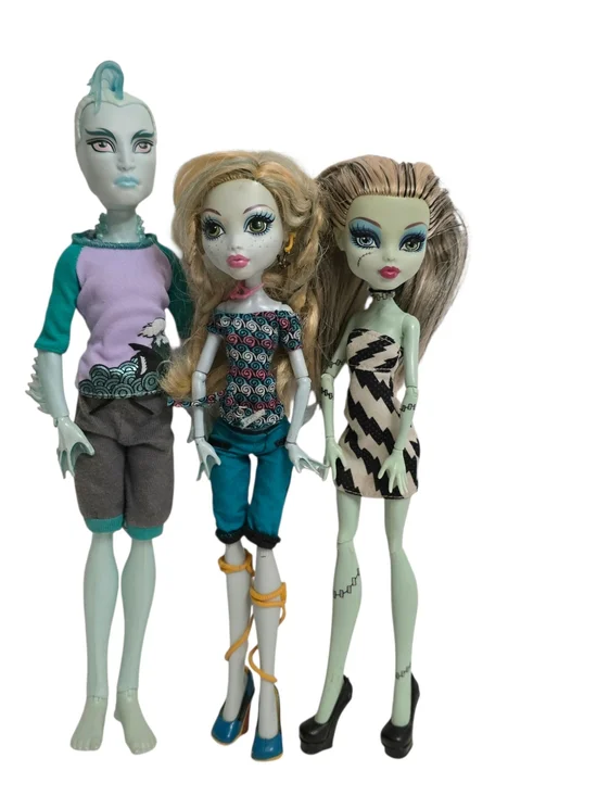 Monster High Gil Webber Lagoona Blue Frankie Stein Lot Of 3 Dolls Toys Collector