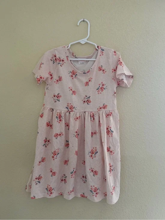 Gymboree Pink Floral Short-Sleeve Casual Dress