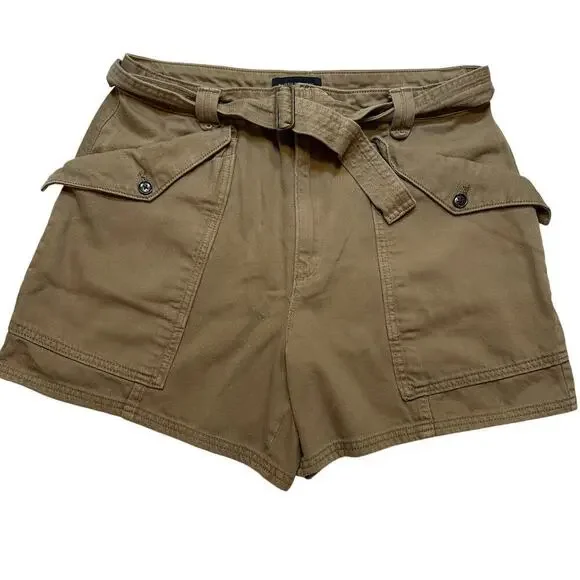 Banana Republic Belted Chino Shorts sz 12 100% cotton Shorts