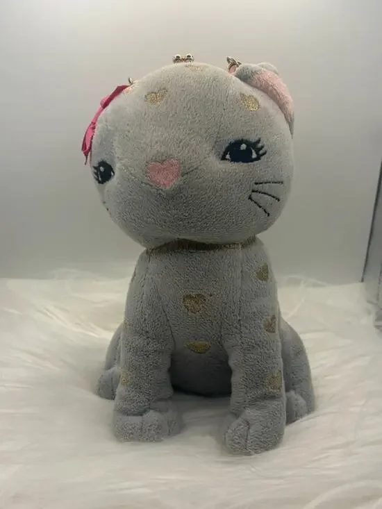 Gymboree Gray Kitty Plush Wristlet/Purse 🩷🐱