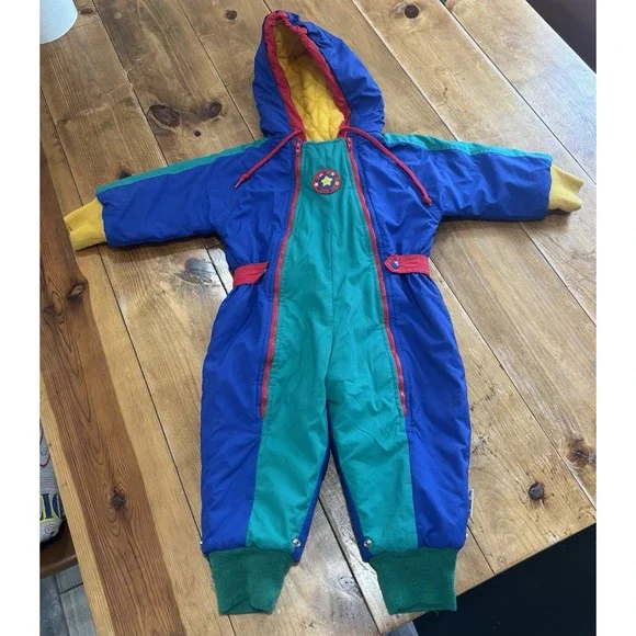 Vintage 90's Gymboree Baby Snowsuit Size Xsmall Multicolor Unisex
