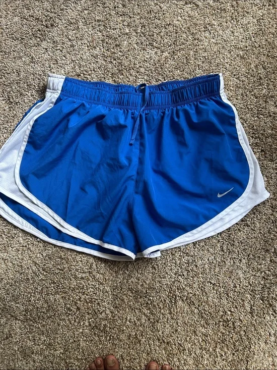 Nike Dri Fit Shorts Running Womens XL  Blue  3 inch  Inseam