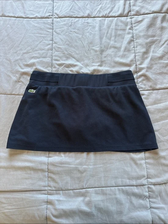 Lacoste Navy Blue Performance Skort with Green Croc Patch