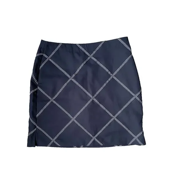 EP Pro Skort Womens Blue & White Tennis Golf Athletic Old Money Preppy Summer