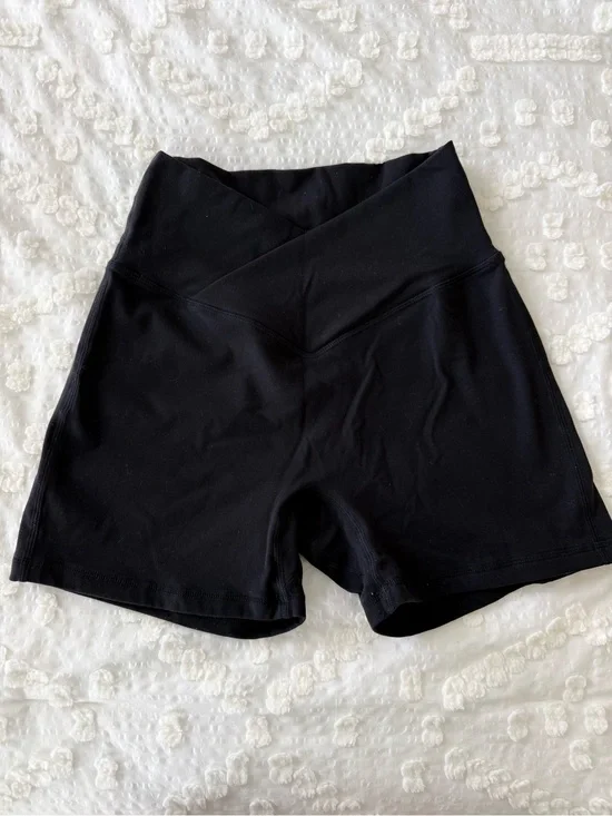 BuffBunny Black V-Waist Athletic Shorts