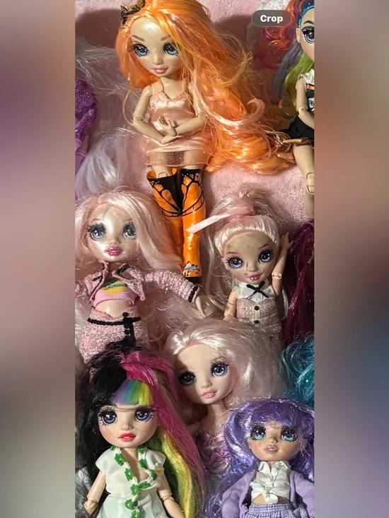 6 rainbow, high Fashion Dolls