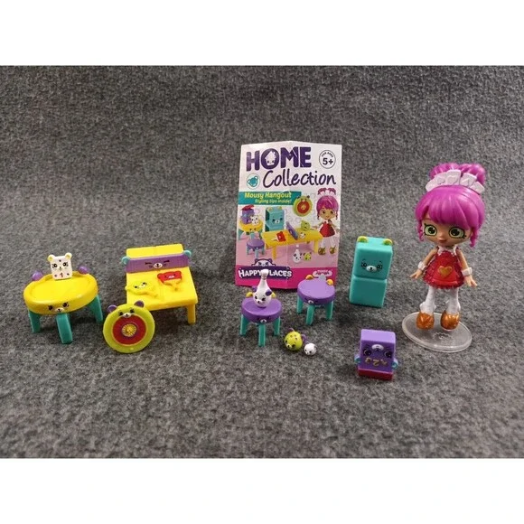 Shopkins Home Collection Happy Places Mousy Hangout Lot Of 14 Queenie Hearts