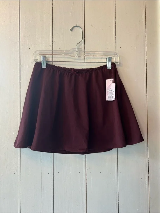 wild fable Burgundy A-Line Skort