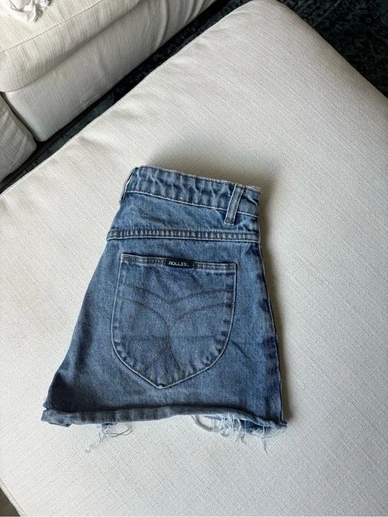 Rolla's denim duster shorts