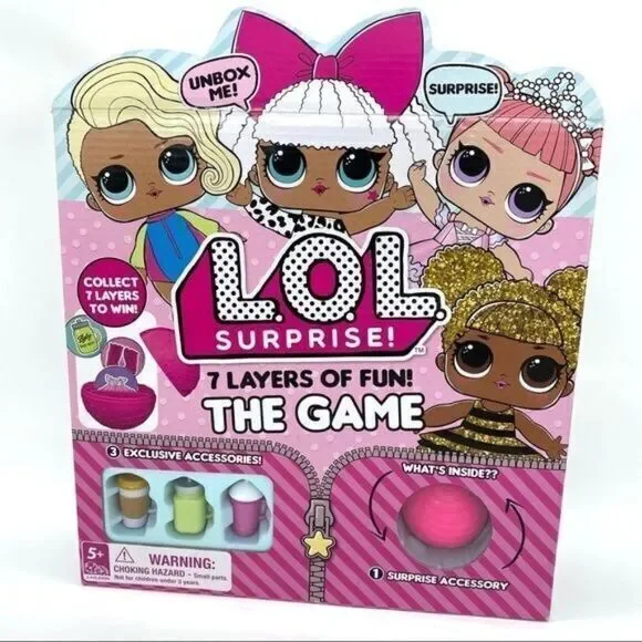 LOL Surprise! 7 Layers Fun Board Game New