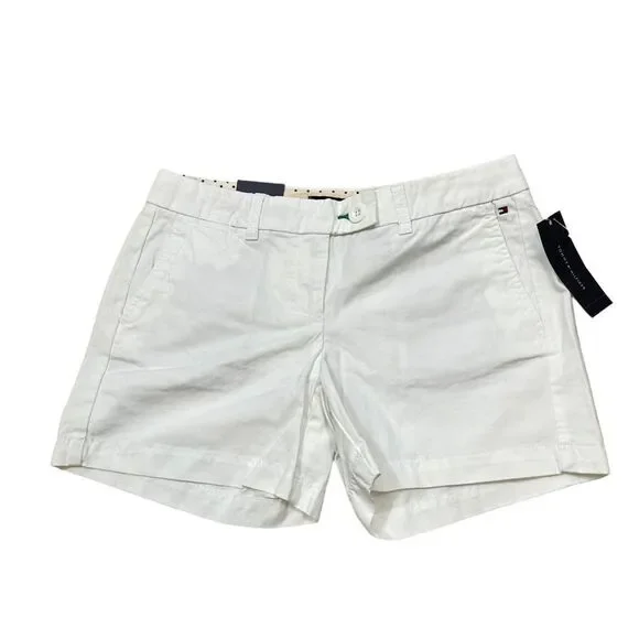 New with Tags‎ Tommy Hilfiger White Chino Short Size 4