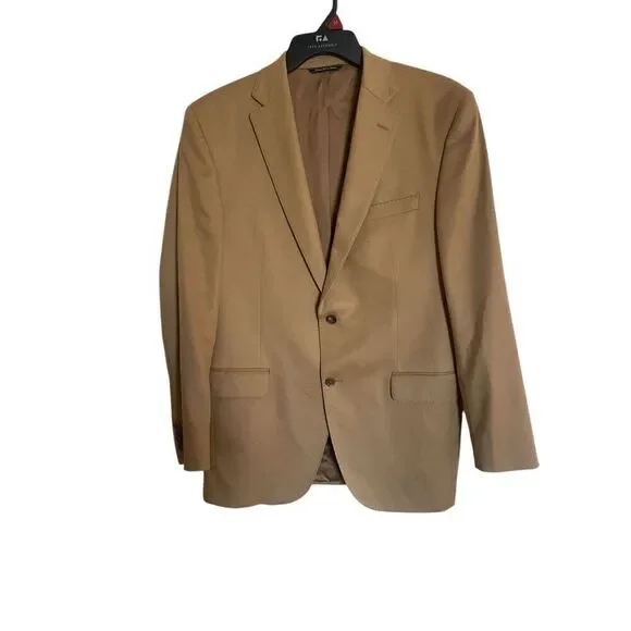 Jack Victor 100% Cashmere Men’s Blazer Sport Coat Light Brown 42L
