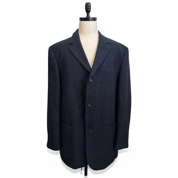 Baracuta‎ Soft NWT 100% Wool Brooklyn Half Lined Textured SportCoat Blazer 46L