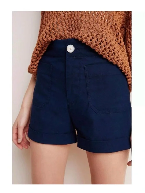 🩷 Anthropologie Megan Patch Pocket High Rise Shorts 🩷