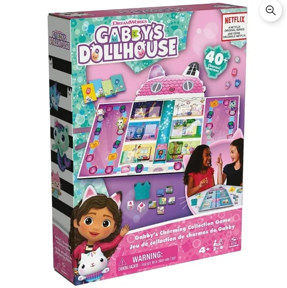 Dreamworks Gabby's Dollhouse Charming Collection Board Game