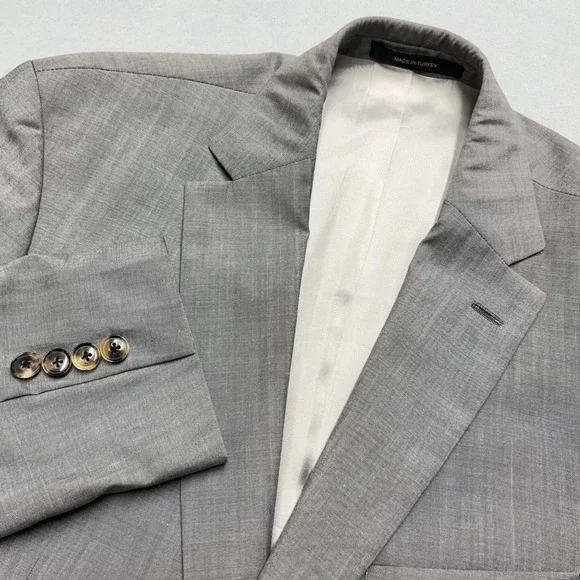 Hugo Boss men Blazer Pasolini Movie US Grey  Guabello Super 130s Virgin Wool 40s