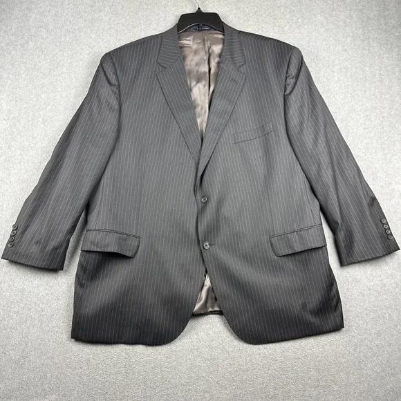Daniel Cremieux Blazer Mens 52R Gray Loro Piana Sports Coat Jacket Pinstripe