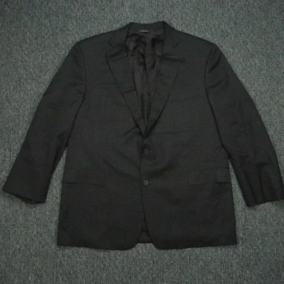 Brooks Brothers Blazer Mens‎ 46R Gray 1818 Regent Wool Estrato Fabric Italy