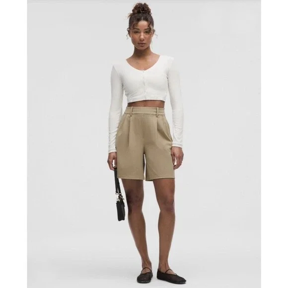 Lululemon Daydrift Pleated High Rise Shorts 7